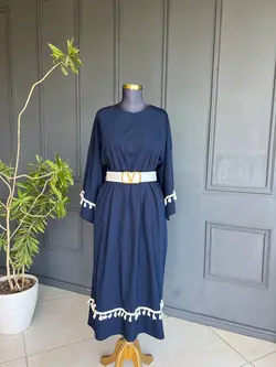 پیراهن لیوا سرمه ای