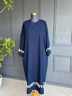 پیراهن لیوا سرمه ای