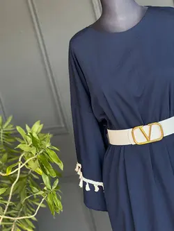 پیراهن لیوا سرمه ای