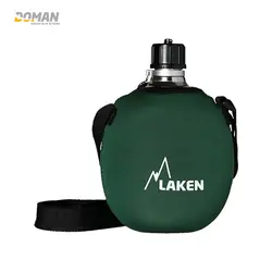 قمقمه طبیعت گردی لیکن LAKEN اسپانیا مدل: کلاسیک لیکن آلومینیوم کانتن ویت نئوپرن 1 لیتری کد: 121FV LAKEN ALUMINUM CANTEEN WITH NEOPRENE COVER Art.Nr 121FV 1L