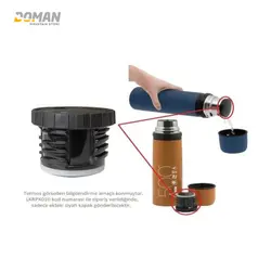 فلاسک کوهنوردی گرم و سرد لیکن LAKEN اسپانیامدل: لیکن ترمو اینوکس یک لیتری LAKEN THERMO Inox 1L