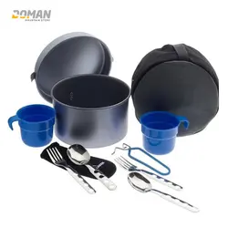 ظروف پخت و پز کوهنوردی لیکن LAKEN اسپانیا مدل: لیکن کمپینگ آلومینیوم نان استیک ست کد: LP2NSC / ست ظروف نچسب آلومینیوم دو نفره LAKEN CAMPING ALUMINIUM NON-STICK SET 2P Art.Nr LP2NSC