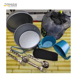 ظروف پخت و پز کوهنوردی لیکن LAKEN اسپانیا مدل: لیکن کمپینگ آلومینیوم نان استیک ست کد: LP2NSC / ست ظروف نچسب آلومینیوم دو نفره LAKEN CAMPING ALUMINIUM NON-STICK SET 2P Art.Nr LP2NSC