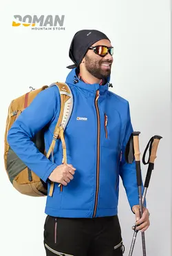 کاپشن کوهنوردی دومان DOMAN  مدل: کاپشن پلار سافت شل دومان مدل: هات لایت  مردانه و زنانه کد: D2020 DOMAN JACKET POLAR SUFT-SHELL HOT LIGHT MEN&amp;WOMEN  No D2020