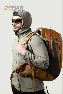 کاپشن کوهنوردی دومان DOMAN  مدل: کاپشن پلار سافت شل دومان مدل: هات لایت  مردانه و زنانه کد: D2020 DOMAN JACKET POLAR SUFT-SHELL HOT LIGHT MEN&amp;WOMEN  No D2020