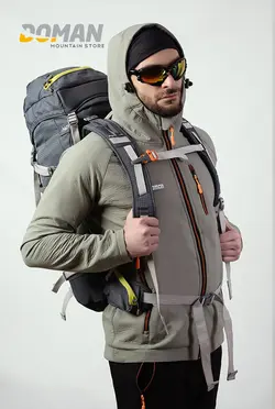 کاپشن کوهنوردی دومان DOMAN  مدل: کاپشن پلار سافت شل دومان مدل: هات لایت  مردانه و زنانه کد: D2020 DOMAN JACKET POLAR SUFT-SHELL HOT LIGHT MEN&amp;WOMEN  No D2020