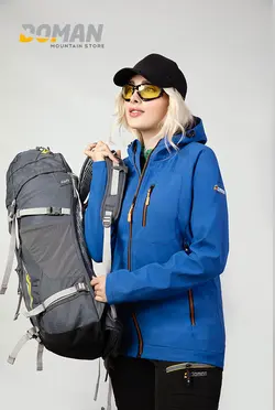 کاپشن کوهنوردی دومان DOMAN  مدل: کاپشن پلار سافت شل دومان مدل: هات لایت  مردانه و زنانه کد: D2020 DOMAN JACKET POLAR SUFT-SHELL HOT LIGHT MEN&amp;WOMEN  No D2020