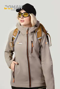 کاپشن کوهنوردی دومان DOMAN  مدل: کاپشن پلار سافت شل دومان مدل: هات لایت  مردانه و زنانه کد: D2020 DOMAN JACKET POLAR SUFT-SHELL HOT LIGHT MEN&amp;WOMEN  No D2020