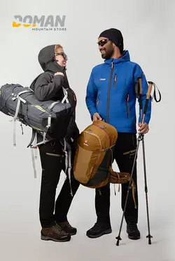 کاپشن کوهنوردی دومان DOMAN  مدل: کاپشن پلار سافت شل دومان مدل: هات لایت  مردانه و زنانه کد: D2020 DOMAN JACKET POLAR SUFT-SHELL HOT LIGHT MEN&amp;WOMEN  No D2020