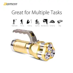 چراغ روشنایی نورافکن پولاز شصت هزار وات Polas 600000W |مدل: شارژی تی شش سه چراغ Multifunctional Portable Lamp T6