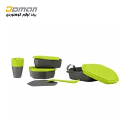 ظروف کوهنوردی کریویت Crivit آلمان|مدل جدید و به روز شده: کمپینگ دینینگ ست 8 تکه NEW CRIVIT CAMPING DINING SET 8
