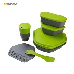 ظروف کوهنوردی کریویت Crivit آلمان|مدل جدید و به روز شده: کمپینگ دینینگ ست 8 تکه NEW CRIVIT CAMPING DINING SET 8