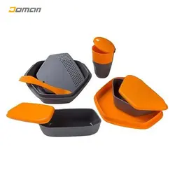 ظروف کوهنوردی کریویت Crivit آلمان|مدل جدید و به روز شده: کمپینگ دینینگ ست 8 تکه NEW CRIVIT CAMPING DINING SET 8