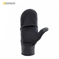 دستکش کوهنوردی کالنجی دیکتلون Kalenji Decathlon فرانسه مدل ران گِلاوز اوولتیو بِلَک کاور دار RUN GLOVES EVOLUTIV BLACK