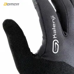 دستکش کوهنوردی کالنجی دیکتلون Kalenji Decathlon فرانسه مدل ران گِلاوز اوولتیو بِلَک کاور دار RUN GLOVES EVOLUTIV BLACK