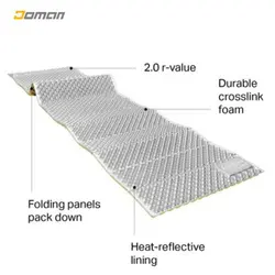 زیرانداز کوهنوردی ترمارست THERMAREST آمریکا 2022 مدل: زدلایت سول آکاردئونی Z-LITE SOL با لایه ی آلوپینیومی