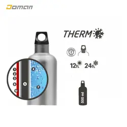 فلاسک کوهنوردی گرم و سرد لیکن LAKEN اسپانیامدل ترمو باتل 750 میل بطری کاور دار Thermo Bottle کد: KTE7