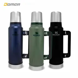 فلاسک کوهنوردی گرم و سرد استنلی STANLEY آمریکا مدل کلاسیک وکیوم باتل 1.4 لیتری دسته دار Classic Vacuum Bottle 1.4L | فروشگاه کوهنوردی دومان