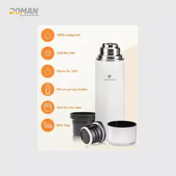 قمقمه فلاسک کوهنوردی گرم و سرد سانتکو 500ML SANTECO - فروشگاه لوازم کوهنوردی دومان