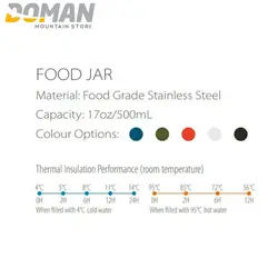 فلاسک غذا کوهنوردی گرم و سرد سانتکو SANTECO - فروشگاه لوازم کوهنوردی دومان