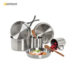 ظروف پخت و پز کوهنوردی تاتونکا TATONKA آلمان مدل: پیک‌ نیک ست؛ ظروف دو نفره استیل | فروشگاه کوهنوردی دومان