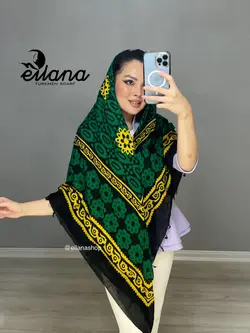 روسری طرح یالق کد 276 - روسری ترکمن ایل آنا