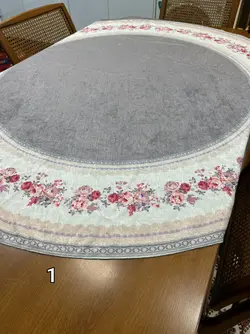 رومیزی گرد کد 370 - روسری ترکمن ایل آنا