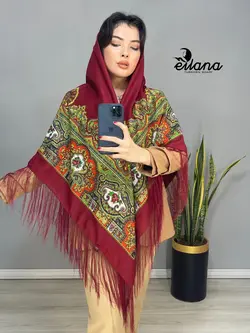 چارقد نخی آکوشکا کد 143 - روسری ترکمن ایل آنا