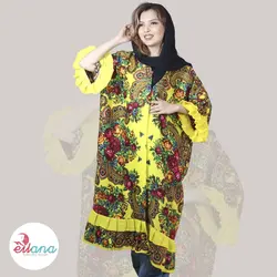 مانتو عبایی ترکمن کد0158 - روسری ترکمن ایل آنا