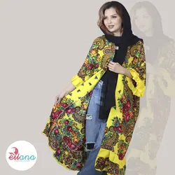 مانتو عبایی ترکمن کد0158 - روسری ترکمن ایل آنا