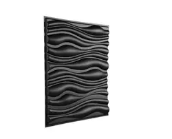 دیوارپوش پلیمری سه بعدی طرح موج 014-ارسال رایگان