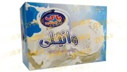 بستنی 2 ليتری وانيلی پاک