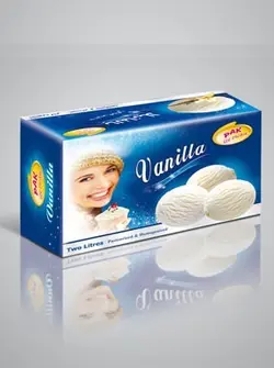 بستنی وانيلی 1 لیتری پاک