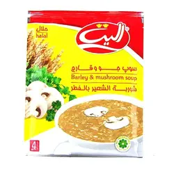 سوپ جو و قارچ اليت