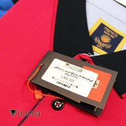 تيشرت يقه دار سه دکمه مرسريزه فسفري ترک ريتون