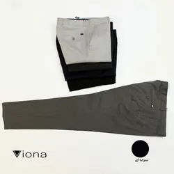 شلوار پارچه اي کج راه سرمه اي ترک