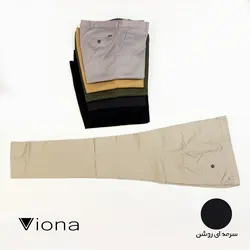 شلوار کتان جودون ريز سرمه اي روشن ترک