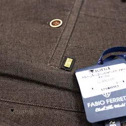 شلوار کتان جودون نخ رنگی شکلاتی