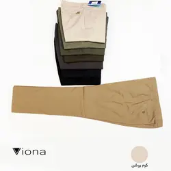 شلوار کتان کرم روشن ترک