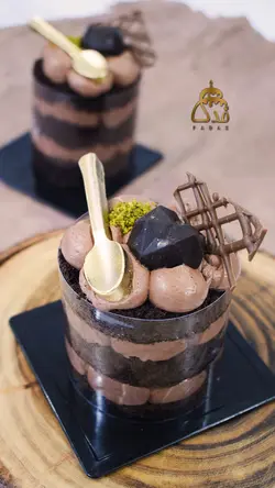 دسر لیوانی فدک - شیرینی سرای فدک - مسقطی عادلی