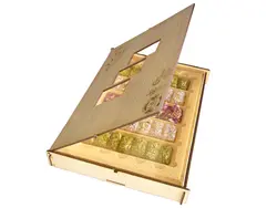 حلوا مسقطی جعبه چوبی شمر - حلوا مسقطی لاری