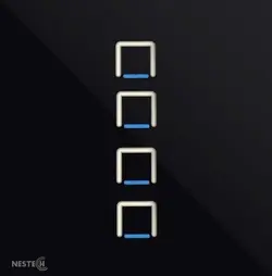 کلید چهار پل هوشمند نستک مشکی