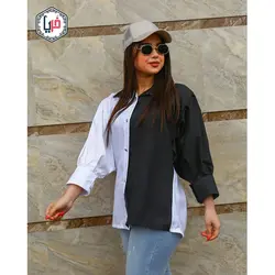 شومیز مانتویی دورنگ کد 1212