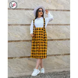 مانتو و سرهمی دامنی چهارخونه کد 1223