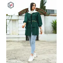 مانتو خامه دوزی دو چین کد 1211