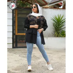 مانتو خامه دوزی دو چین کد 1211
