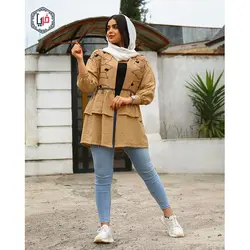 مانتو خامه دوزی دو چین کد 1211