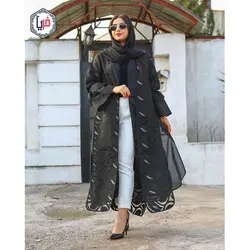 مانتو بلند یاخما مشکی کد 1162