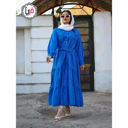 مانتو ماکسی سه چین جیب دار کد 1133