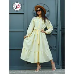 مانتو ماکسی سه چین جیب دار کد 1133